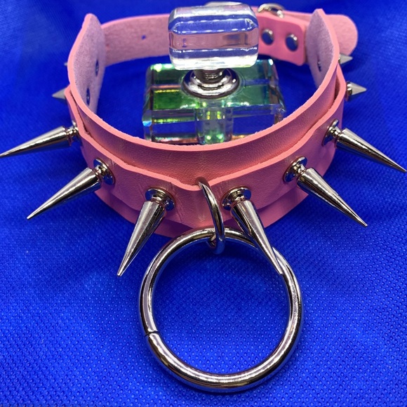 Big O-Round Punk Rock Gothic Chokers Women’s - Picture 4 of 8